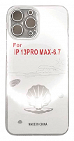 Чехол для iPhone 13 Pro Max силиконовый прозрачный с закрыми камерой и разъемом от интернет магазина z-market.by