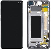 Модуль для Samsung G975, G975F (S10+), оригинал (SP), (дисплей с тач. в раме), черный с серой рамой от интернет магазина z-market.by
