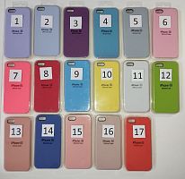 Чехол для iPhone SE, 5, 5S Silicon Case, цвет 4 (темно-голубой) от интернет магазина z-market.by