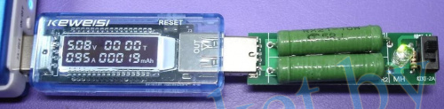 USB-тестер Keweisi KWS-V20 + нагрузочный резистор 1-2A с USB-разъемами в Гомеле, Минске, Могилеве, Витебске. фото 3