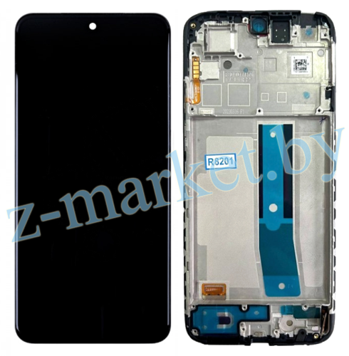 Модуль для Xiaomi Redmi Note 11 (2201117TY) - сервисный (дисплей с тачскрином в раме), черный в Гомеле, Минске, Могилеве, Витебске. фото 2
