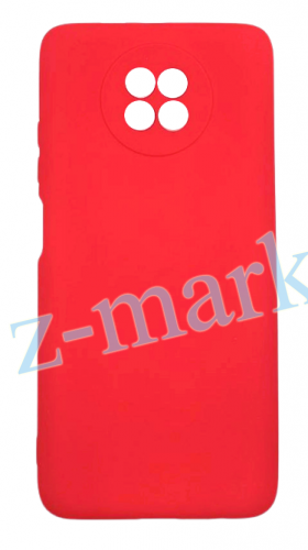 Чехол для Xiaomi Redmi Note 9T силиконовый красный, TPU Matte case с закрытой камерой в Гомеле, Минске, Могилеве, Витебске.