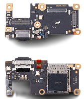 Шлейф для Xiaomi 11T/11T Pro (21081111RG/2107113SG) плата сист. разъем/разъем SIM/микрофон - Премиум от интернет магазина z-market.by
