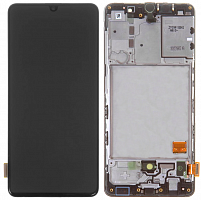 Модуль для Samsung A415, A415F (A41), оригинал (SP), (дисплей с тачскрином в раме), черный от интернет магазина z-market.by