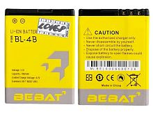 BL-4B аккумуляторная батарея Bebat для Nokia 6111, 2630, 2660, 2760, 7070, 7370, 7373, 7500, N76 от интернет магазина z-market.by