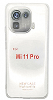 Чехол для Xiaomi Mi 11 Pro силиконовый прозрачный с закрыми камерой и разъемом от интернет магазина z-market.by