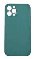 Чехол для iPhone 12 Pro, Silicon Mild с закрытой камерой, зелёный от интернет магазина z-market.by