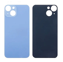 Задняя крышка для iPhone 14 Синий (стекло, широкий вырез под камеру, логотип). от интернет магазина z-market.by