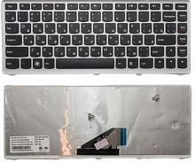 Клавиатура Lenovo IdeaPad U310 с белой рамкой Черная от интернет магазина z-market.by