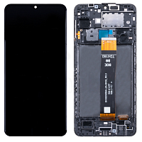 Модуль для Samsung A127, A127F (A12 Nacho)  - OR Ref. (SP) (дисплей с тачскрином в раме), черный от интернет магазина z-market.by