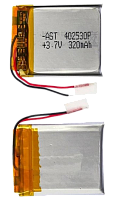 402530 универсальный аккумулятор Li-Ion 300 mAh, 3.7V (4*25*30 mm) от интернет магазина z-market.by