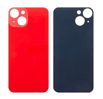 Задняя крышка для iPhone 14 Красный (стекло, широкий вырез под камеру, логотип). от интернет магазина z-market.by
