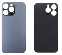 Задняя крышка для iPhone 14 Pro Max Черный (стекло, широкий вырез под камеру, логотип). от интернет магазина z-market.by