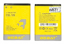 BL-5B аккумуляторная батарея Bebat для Nokia 6060, 3220, 3230, 5070, 5140, 5200, 5300, 5320, 5500 от интернет магазина z-market.by