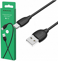 Кабель USB - микро USB Borofone BX19 Benefit, 1.0м, круглый, 2A, силикон, черный от интернет магазина z-market.by