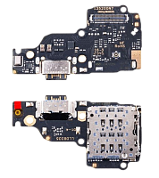Шлейф для Xiaomi Redmi Note 13 4G (23129RAA4G) плата системный разъем/разъем SIM/микрофон. от интернет магазина z-market.by