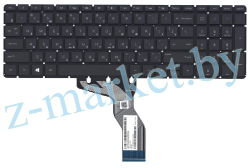 Клавиатура HP 15-ab, 15-ab000, 15z-ab100, ENVY X360, Omen 15-ax032TX черная с белой подсветкой в Гомеле, Минске, Могилеве, Витебске.