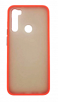 Чехол для Xiaomi Redmi 8T матовый с цветной рамкой, красный от интернет магазина z-market.by