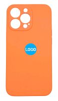 Чехол для iPhone 13 Pro Silicon Case цвет 73 (оранжевый) с закрытой камерой и низом от интернет магазина z-market.by