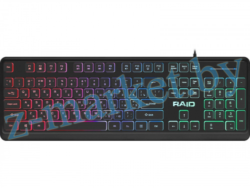 Клавиатура проводная Defender GK-778DL, Raid, мембранная, подсветка, USB, чёрная в Гомеле, Минске, Могилеве, Витебске.