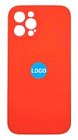 Чехол для iPhone 12 Pro Max Silicon Case цвет 5 (красный) с закрытой камерой и низом от интернет магазина z-market.by