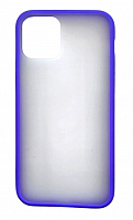 Чехол для iPhone 11 Pro матовый с цветной рамкой, цвет 6 (фиалковый) от интернет магазина z-market.by