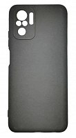 Чехол для Xiaomi Redmi Note 10, Note 10S силиконовый чёрный, TPU Matte case от интернет магазина z-market.by