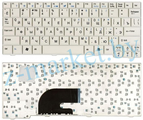 Клавиатура Acer D250 A110L A110X A150 ZG5 Белая в Гомеле, Минске, Могилеве, Витебске.