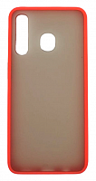 Чехол для Samsung A20, A205F, A30, A305F SHELL, матовй с цветной рамкой, красный от интернет магазина z-market.by