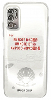 Чехол для Xiaomi Redmi Note 10 5G, Note 10T 5G, Poco M3 Pro силиконовый прозрачный с закрыми камерой от интернет магазина z-market.by