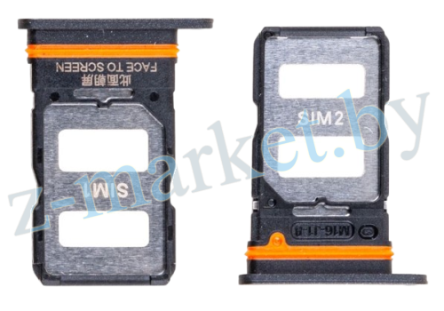 Держатель SIM для Xiaomi Redmi Note 12 Pro+ (221013164UG) Черный. в Гомеле, Минске, Могилеве, Витебске.
