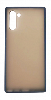 Чехол для Samsung Galaxy Note 10, N970 SHELL, матовый с цветной рамкой, синий от интернет магазина z-market.by
