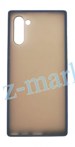 Чехол для Samsung Galaxy Note 10, N970 SHELL, матовый с цветной рамкой, синий в Гомеле, Минске, Могилеве, Витебске.