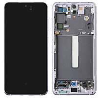 Модуль для Samsung G990, G990B (S21 FE), оригинал (SP), (дисплей с тачскрином в раме), серый от интернет магазина z-market.by