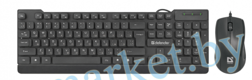 Набор клавиатура+мышь проводной Defender York C-777, 1000 dpi, оптическая, чёрный в Гомеле, Минске, Могилеве, Витебске.