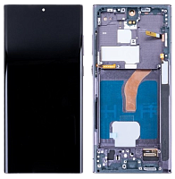 Модуль для Samsung S908B (S22 Ultra), OLED, (дисплей с тачскрином в раме), черный от интернет магазина z-market.by
