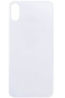 Задняя крышка для iPhone X Белый (стекло, широкий вырез под камеру, логотип) - Премиум. от интернет магазина z-market.by