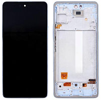 Модуль для Samsung A536, A536B (A53 5G) OLED (Full Size) (дисплей с тачскрином в раме), голубой от интернет магазина z-market.by