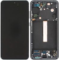 Модуль для Samsung G990 (S21 FE), оригинал (SP), (дисплей с тачскрином в раме), черный от интернет магазина z-market.by