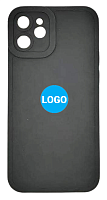 Чехол для iPhone 12 mini TNT SILICON черный с закрытой камерой и низом от интернет магазина z-market.by