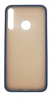 Чехол для Huawei Y7P, P40 Lite E, Honor 9C матовый с цветной рамкой, синий от интернет магазина z-market.by