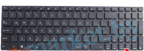 Клавиатура Asus N56 G56 N76 Черная с Г-образным вводом в Гомеле, Минске, Могилеве, Витебске.