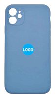 Чехол для iPhone 11 Silicon Case цвет 61 (синий) с закрытой камерой и низом от интернет магазина z-market.by