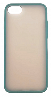 Чехол для iPhone 7, 8, SE 2020 матовый с цветной рамкой, зеленый от интернет магазина z-market.by