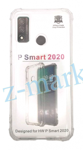 Чехол для Huawei P Smart 2020, Nova Lite3 Plus силиконовый прозрачный, противоударный в Гомеле, Минске, Могилеве, Витебске.