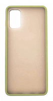 Чехол для Samsung A41, A415 матовый с цветной рамкой, хаки от интернет магазина z-market.by
