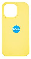 Чехол для iPhone 14 Pro Max Silicon Case цвет 40 (желтый) с закрытым низом от интернет магазина z-market.by