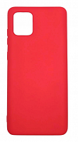 Чехол для Samsung A81, Note 10 Lite, N770 силиконовый красный, TPU Matte case  от интернет магазина z-market.by