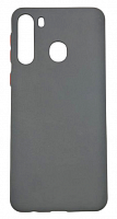 Чехол для Samsung A21, A215F, силиконовый чёрный, TPU Matte case  от интернет магазина z-market.by