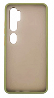 Чехол для Xiaomi Mi Note 10, Mi Note 10 Pro (2020) матовый с цветной рамкой, хаки от интернет магазина z-market.by